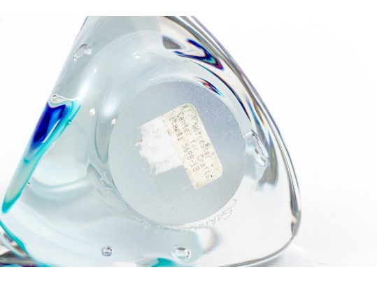Michael Schmidt And Sonia Rhea Art Glass Paperweight, 1992