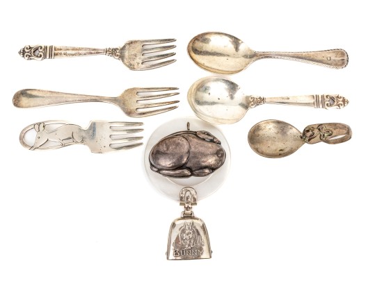 Childs's Lot Of Sterling Silver Items   4.51 Troy Ozs. 