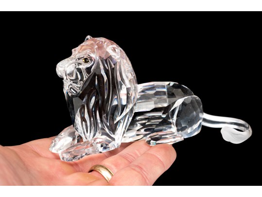 Swarovski Crystal Recumbent Lion