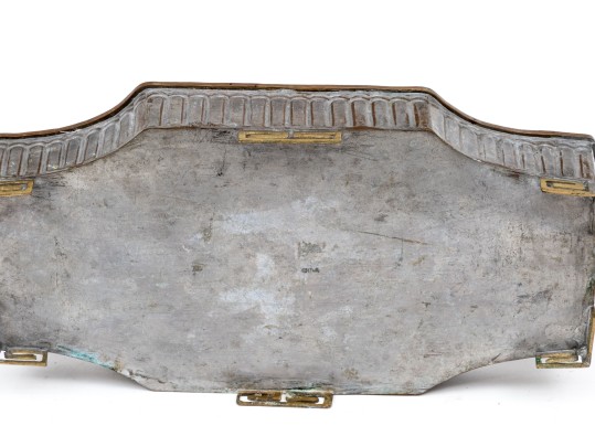 Art Deco Style Mixed Metal Planter