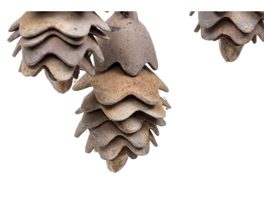 Whimsical Faux Bois Pinecone Windchime