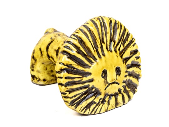 Mid Century Pottery Lion 