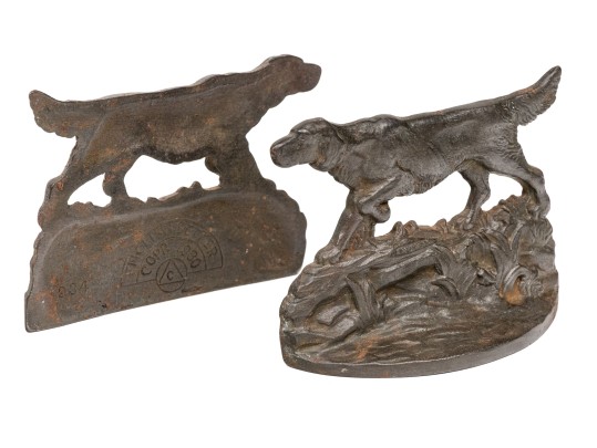 Pair Of English Setter Form Cast Bookends