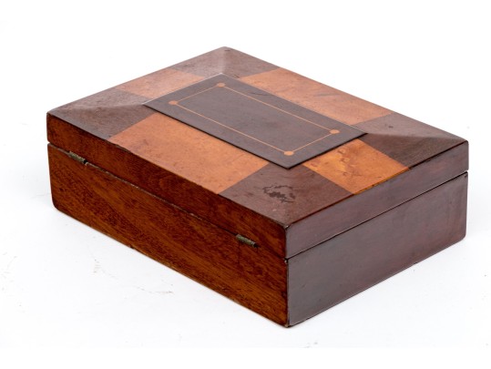 19th Century Specimen Marquetry Jewelry Box