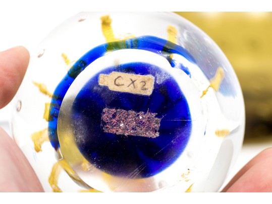 Four Fabulous Artisanal Hand-blown Glass Paperweights