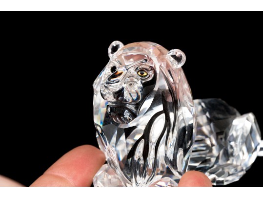 Swarovski Crystal Recumbent Lion