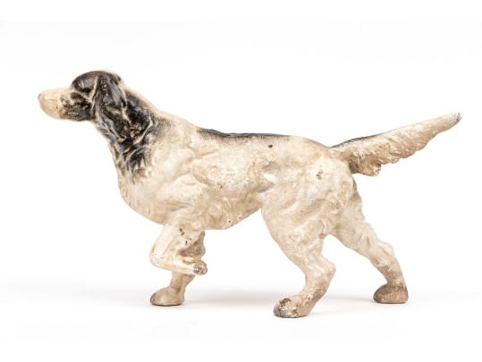 Vintage Cast Iron Pointer Dog Doorstop
