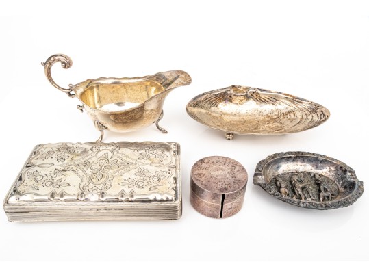 Collection Of Small Sterling And 800 Silver Items    12.265 Troy Ozs. 
