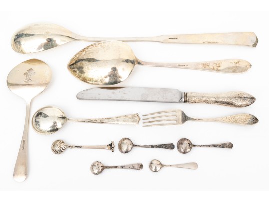 Group Of Miscellaneous Sterling Silver Flatware     8.565 Troy Ozs. 