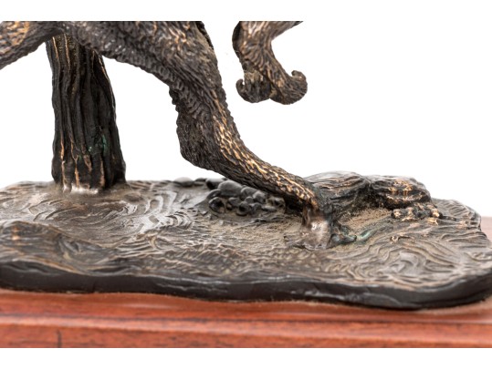 Eddie Hackman (Australian, B. 1933) Bronze Sculpture Of A Kangaroo