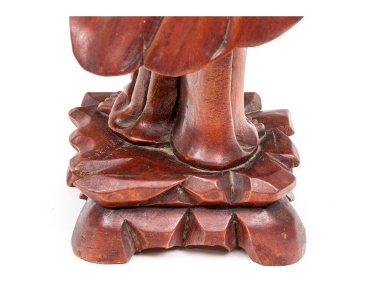 Chinese Carved Wood Figure Of An Immortal