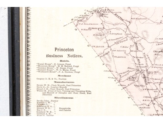 Antique Map Of Princeton, NJ