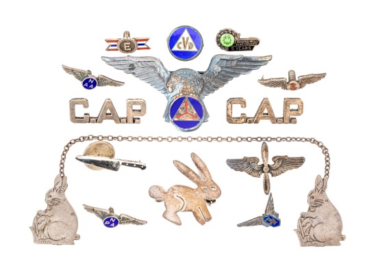 Collection Of Sterling Silver Pins 