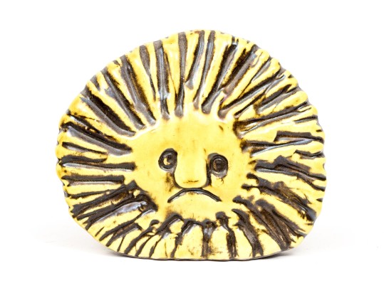 Mid Century Pottery Lion 