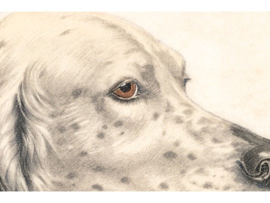 Leon Danchin (French, 1887-1938) Ltd. Ed. Lithograph, English Setters 