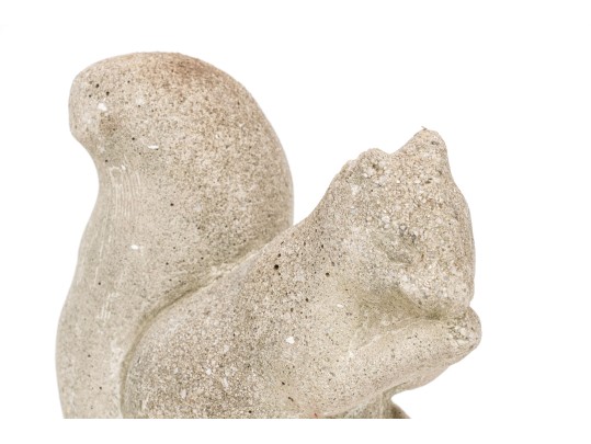 Vintage Cast Stone Squirrel