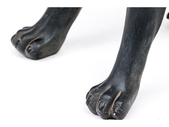 Resin Figure Of A Seated Labrador Dog