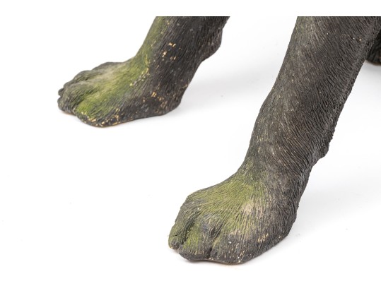 Sandiscast Life Size Resin Seated Black Labrador Retriever