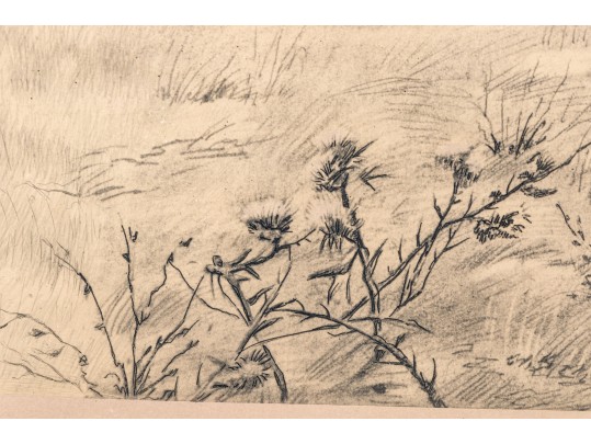 Leon Danchin (French, 1887-1938) Ltd. Ed. Lithograph, Setters In The Landscape