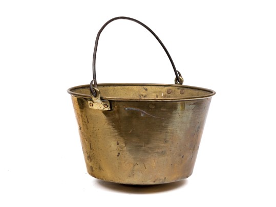 19th C. HW Hayden Ansonia Brass Co. Pail