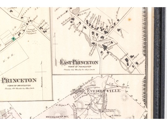 Antique Map Of Princeton, NJ
