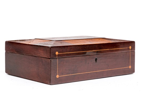 19th Century Specimen Marquetry Jewelry Box