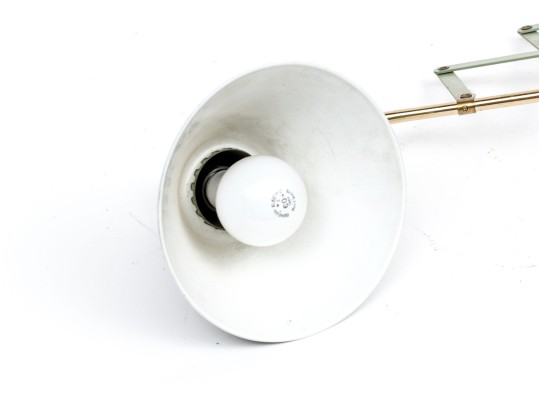Mid-Century Tole Accordion Wall Lamp