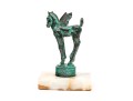 Beautiful Cast Bronze Pegasus In Verde Patina