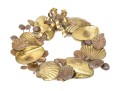 Decorative Brass And Copper Marine Motif Wreath