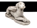 Cast Stone Dog With Angel Wings
