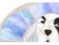 Slag Glass Mosaic Stepping Stone Of A Dog