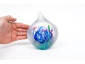 Fabulous Signed Large Art Glass Teardrop Form Paperweight