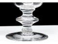 Pair Of Val St. Lambert Crystal Candlesticks With Single Glass Candlestick