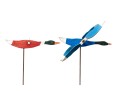 Two Vintage Hand-carved And Painted Duck Windmills