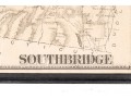 Antique Map Sturbridge And Southbridge