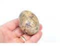 Decorative Twin Handled Tray With Ten Carved Stone Eggs