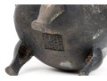 Chinese Bronze Twin-Handled And Lidded Tripod Censer