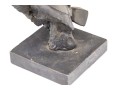 Phil Cote Bronze Finished Composition Head Of A Retriever Dog On Stand