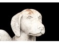 Cast Stone Seated Dog With Angel Wings