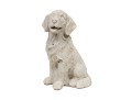Cast Stone Seated Retriever Puppy