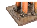 Vintage Artisanal Metal Sculpture Of A Dog