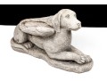 Cast Stone Dog With Angel Wings