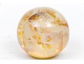Josh Simpson (American [CT], B. 1949) Signed Art Glass Planet Paperweight, 1993