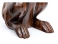 Indonesian Hadi Handicraft Carved Wood Rabbit