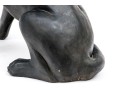 Resin Figure Of A Seated Labrador Dog