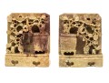 Pair Of Chinese Carved Soapstone Bookends