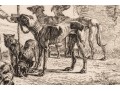 Intaglio Print, Shepherd With Dogs In The Landscape