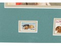 Custom Framed Norman Rockwell Decorative Print With Stamps