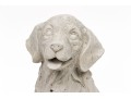 Cast Stone Seated Retriever Puppy