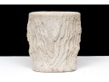 Pair Of Chic Cast Stone Faux Bois Tree Trunk Form Pedestals